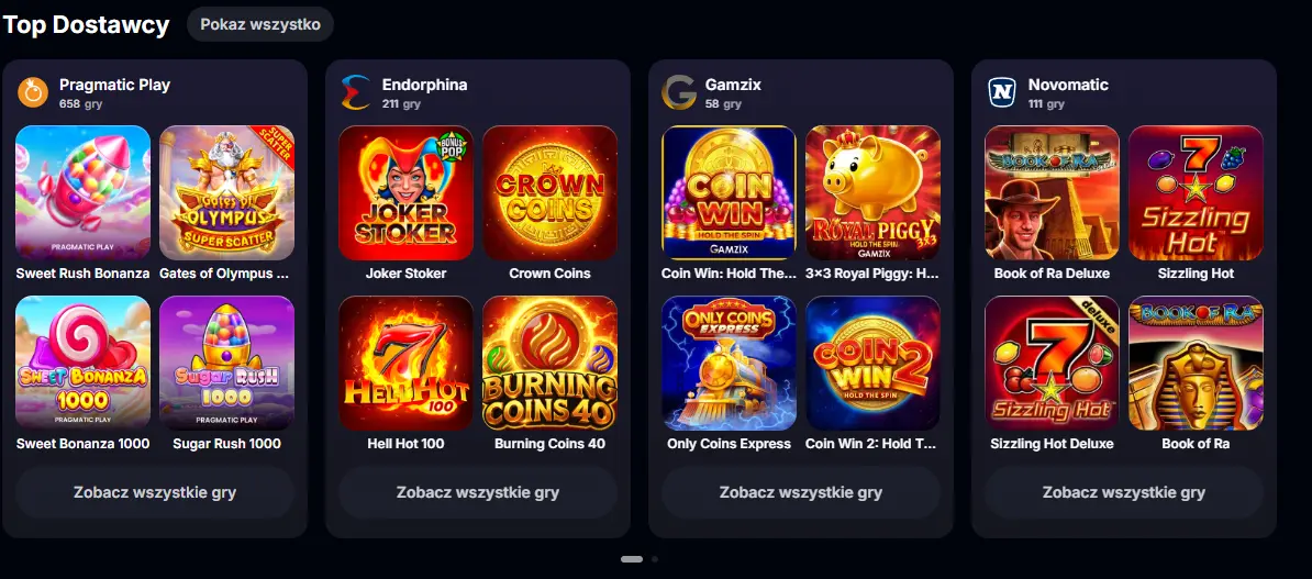 Gry w Casino Yep.